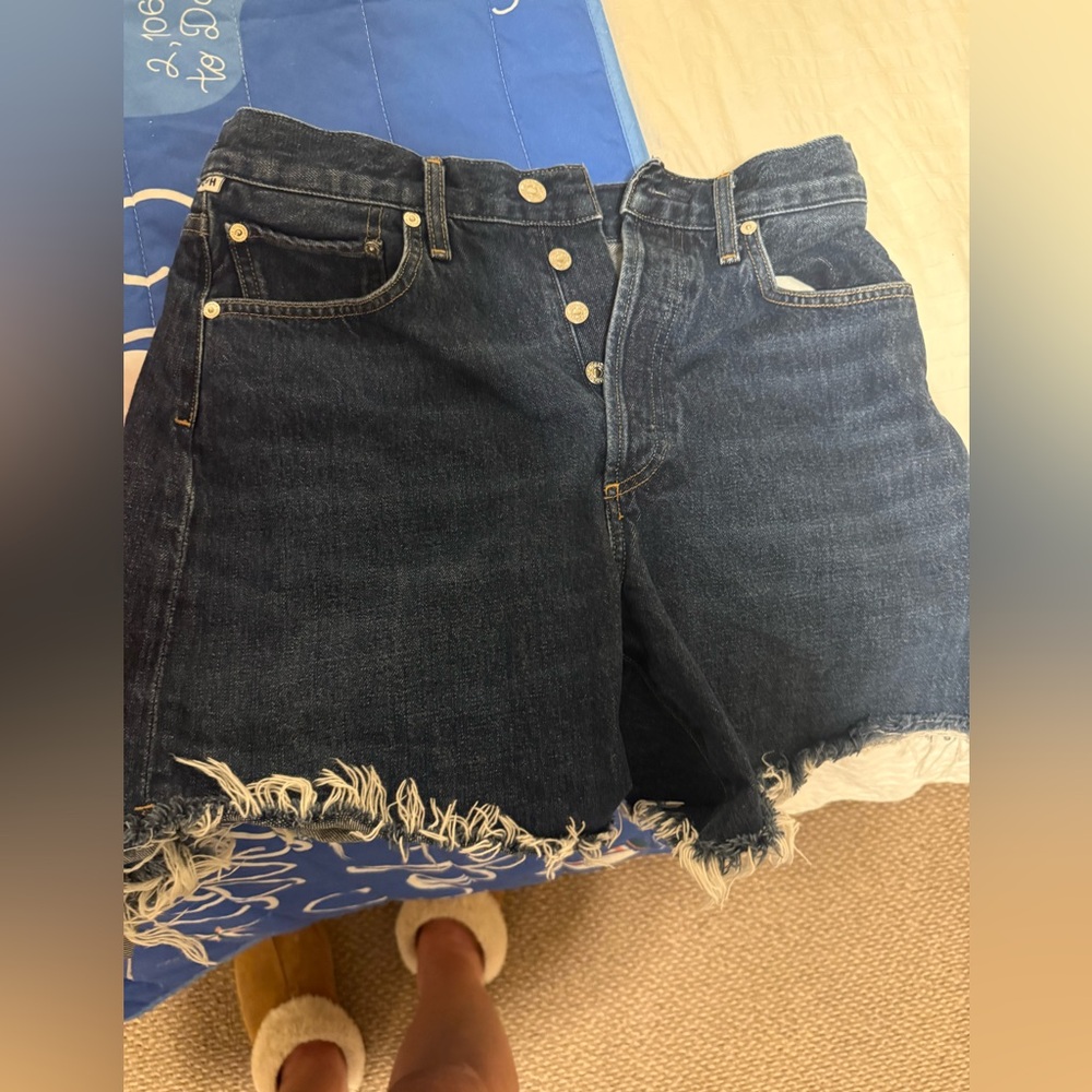 CITIZENS OF HUMANITY Marlow Easy Premium Vintage High-Rise Denim Shorts Size 27